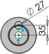 Abílio Leite [INTRODUÇÃO AO SOLIDWORKS] Dimensionar o esboço do cilindro alto Adicione as dimensões ao esboço. 1. Pressionar em Dimensão inteligente na barra de ferramentas Dimensões/Relações. 2.