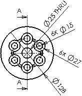 Abílio Leite [INTRODUÇÃO AO SOLIDWORKS] Modificar o texto das dimensões 1. Seleccionar a dimensão do diâmetro do ressalto do cilindro (27). 2.