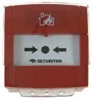 manual endereçável LED vermelho indicador de alarme Rearme através de reposição do vidro Grau de proteção IP4 IP4 ÍNDICE DE MCD 573-X Detector multicritério