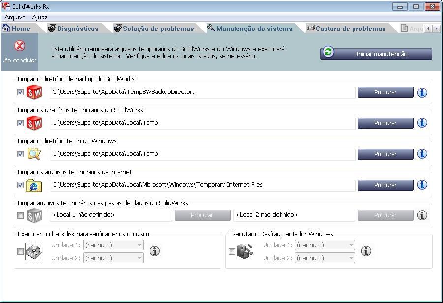 Se o Problema ainda não foi corrigido pelas tarefas da manutenção do sistema ou o diagnóstico não apontou alguma configuração com problema o próximo passo é verificar as informações capturadas do seu