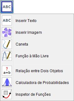 Ferramentas da Janela 10 na janela 10, tem-se as Inserir Texto Inserir texto estático (não depende de nenhuma construção), dinâmico (é vinculado a um objeto sofrendo alterações quando os mesmos são