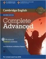MATTHEWS, Laura; THOMAS, Barbara. Complete Advanced: workbook without Answers. Cambridge: Cambridge University Press, 2014.