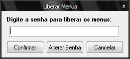 2 BLOQUEIO DOS MENUS Com o objetivo de proteger o software de utilização não autorizada, todas as opções de configuração e comunicação