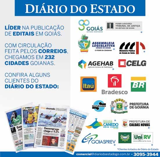 8 classificados Goiás, Tocantins e DF, 17 de Dezembro de 2017 DIÁRIO DO ESTADO CASA EM NOVA VE- NEZA-GO. 3qts, sala, banheiro, cozinha, garagem, area de serviço e quintal. R$129.000, aceito negócio.