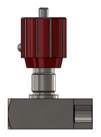 Válvulas Controladoras de Fluxo com Retenção - NDRV Características Técnicas: Válvula que permite o controle do fluxo e bloqueio da vazão somente em um sentido, no