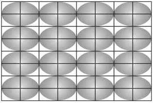 Exercícios de Características das figuras geométricas planas e espaciais 1º - (ENEM - 2002) - Na construção civil, é muito comum a utilização de ladrilhos ou azulejos com a forma de polígonos para o