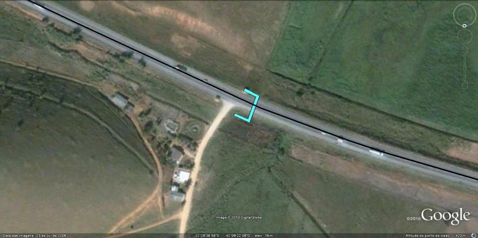 Implantação de passarela no km 201+400 defronte ao acesso ao