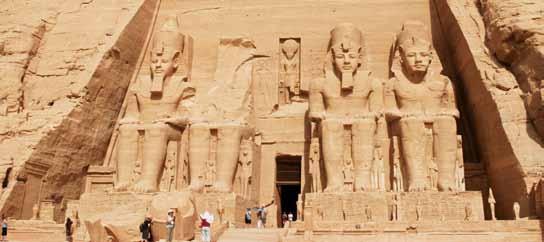 As visitas do cruzeiro: Em Luxor: Vale dos Reis, Templo de Hatshepsut, Colossos de Mêmnon, Templo de Luxor e Karnak Em Edfu: Templo de Edfu Em Kom Ombo: Templo de Kom Ombo Em Assuão: Alta Represa,