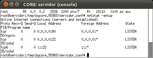 O resultado deve ser: 6. Configure o servidor Nginx para funcionar também em IPv6: a. Ainda no terminal do servidor, modifique o arquivo de configurações /etc/nginx/sites available/default.