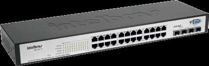 Switch rack 24 portas Gigabit Ethernet com QoS QoS para