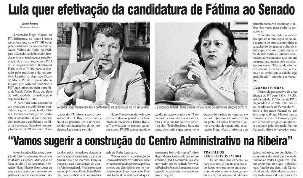 VEÍCULO: JORNAL DE HOJE