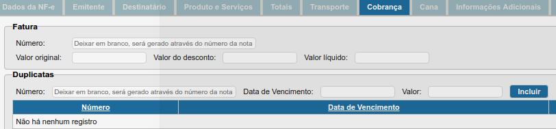 Na aba Informações Adicionais, você pode preencher quais informações você quer que sejam mencionadas no rodapé da NF-e.