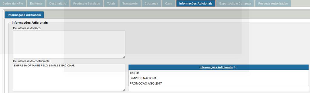 - Caso você tenha cadastrado previamente, basta selecioná-la no canto direito, no qual estarão listadas, por título, todas as informações