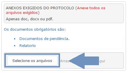 os documentos obrigatórios que deverão ser