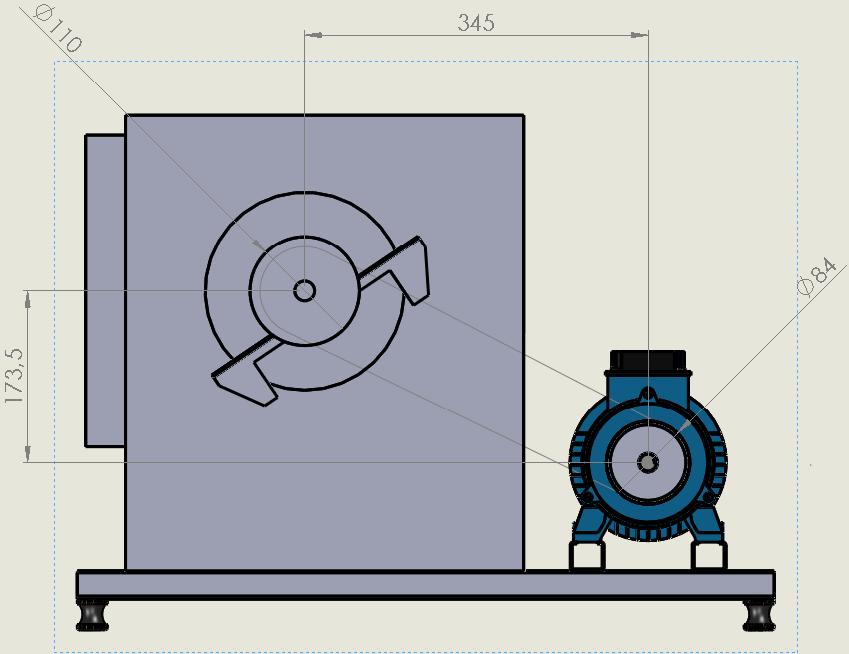 Figura 1 Desenho esquemático do ventilador 4.1.3.