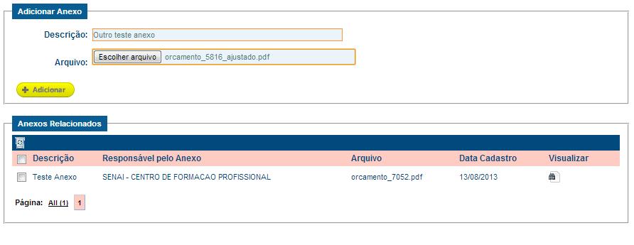 Pendências resolvidas Inserindo Anexos DICA: A qualquer momento do ciclo de vida do projeto você pode anexar documentos ao mesmo.