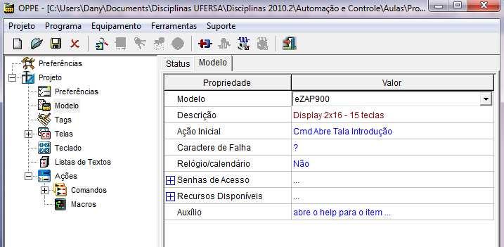 Exemplo de Aplicação 1. Ative o aplicação OPPE. Hello world 2. Crie um novo projeto no OPPE.