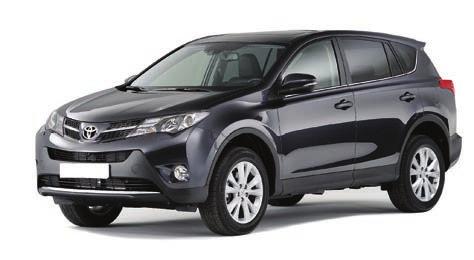 Toyota Rav 4 ou similar Capacidade para 5 pessoas e 3 malas.