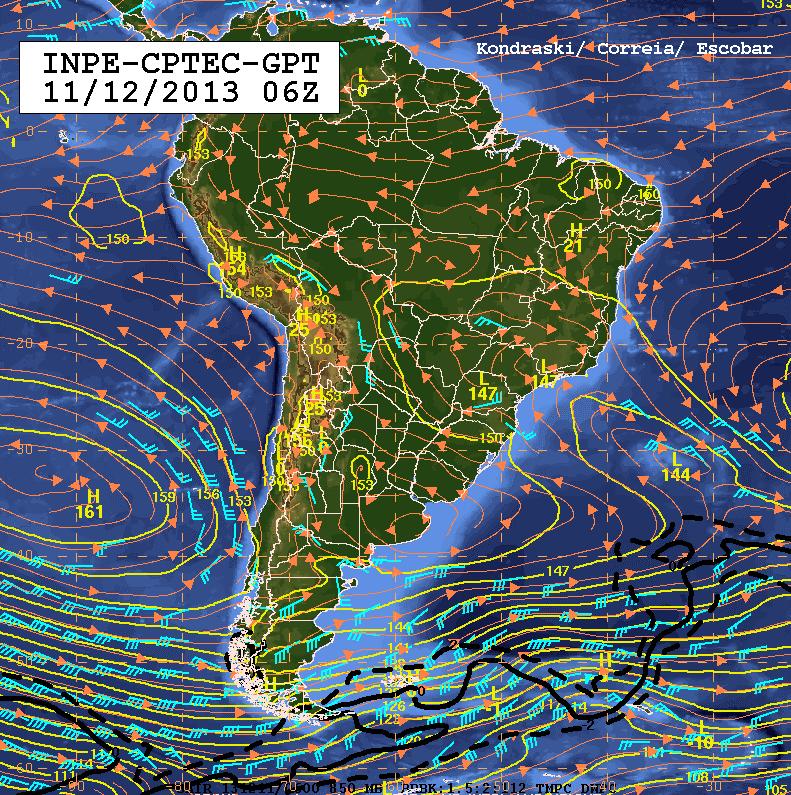 que a região de interesse fica na vanguarda dessa circulação.