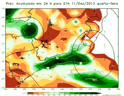 A comparação do padrão atmosférico que causou este evento com outros eventos extremos de chuva do passado recente (desde o