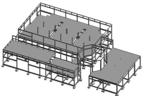 de uma base de dados única, o modelo 3D