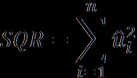 variação amostral em : Soma dos quadrados dos resíduos (SQR) mede a variação amostral em :