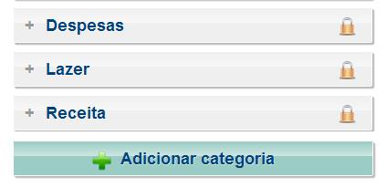 Excluir Para excluir um gasto/renda, clique na opção e depois em Excluir.