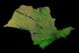 Brazil Seen from the Space.