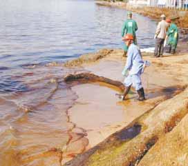 Segunda-feira, 8 de abril, 2013 Brasil Econômico 15 Divulgação PETROBRAS Vazamento em oleoduto atinge praias de SP A mancha de óleo causada após vazamento de combustível em uma das redes do Terminal