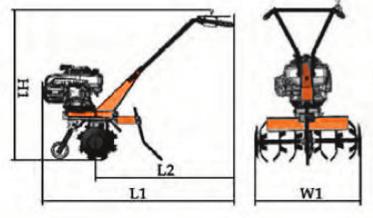 W1= 1350 mm A CIMM, possui a melhor linha de produtos para jardinagem nos segmentos