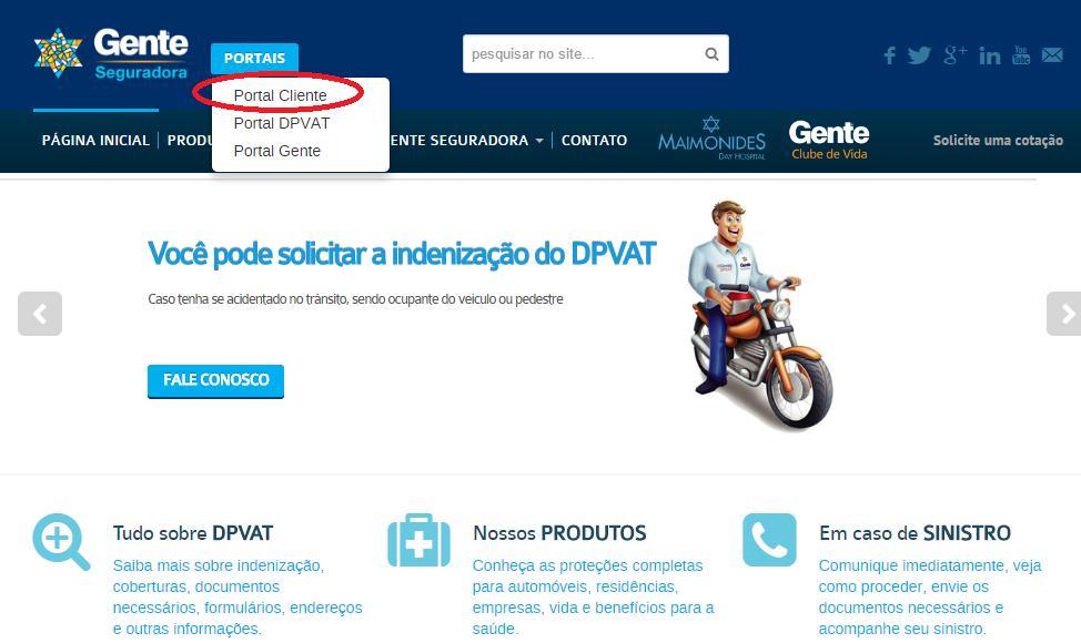 1. Acesso ao Portal Parceiro Para navegar no Portal Parceiro, acesse o site da Gente Seguradora (www.