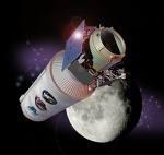 - Ao fim da missão, a Lunar Prospector foi lançada contra o solo lunar: se houvesse gelo, nuvens de