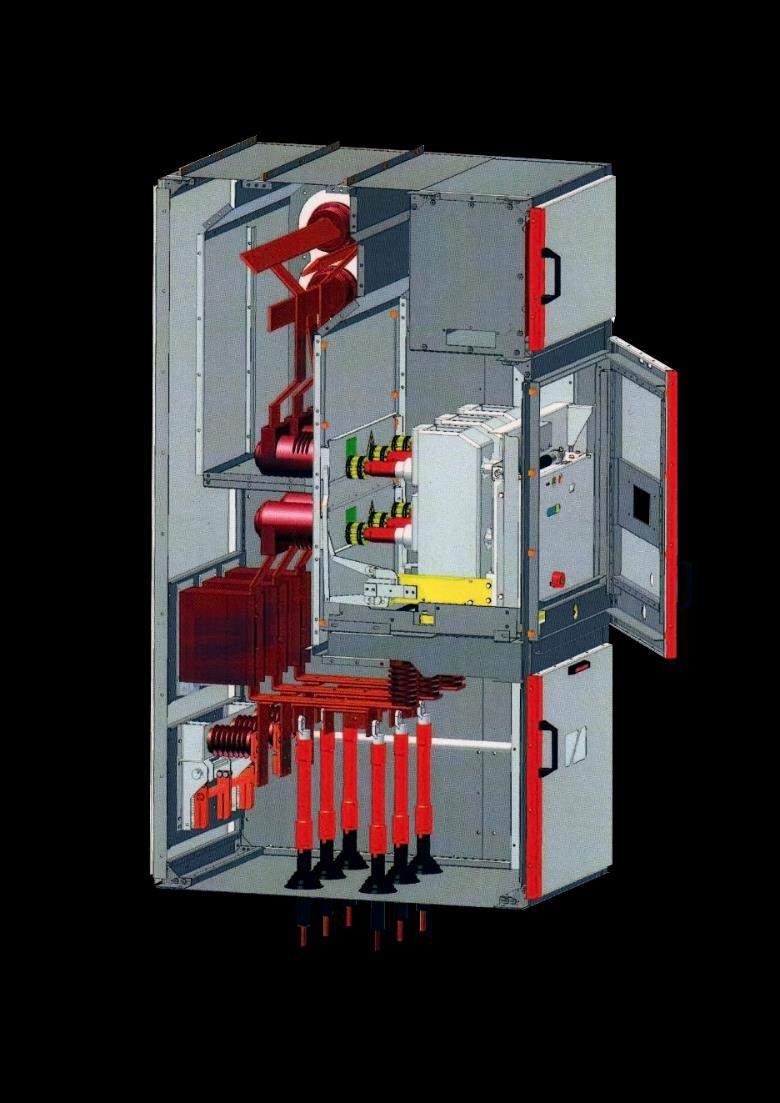 DADOS TÉCNICOS Acesso de cabo: Topo e / ou na parte de baixo Tensão de NBI : 95kV Tensão nominal de operação: 17,5 kv e 24kV Barramento principal : até 3150 A Barramento Derivação : até 3150 A Curto