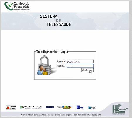 3. Será mostrada a tela para a realização