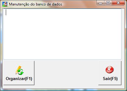 a manutenção do banco de dados deve ser utilizada.