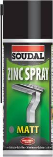 Zinc Spray (mate): Oferece protecção contra a corrosão do ferro e do aço galvanizado e em