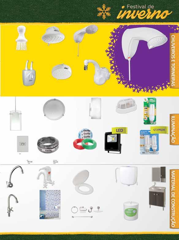 DUCHA SS 5200 W Corona 34959 R$2 9, BELLA DUCHA 4 Temperaturas Lorenzetti 426386 R$3 9, DUCHA ELETRÔNICA STAR TURBO 7700W Thermosystem 442415 R$14 8, DUCHA ELETRÔNICA ND 7700W Thermosystem 426398