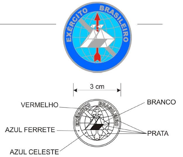 Fig 201 Art. 111-C O distintivo do Curso de Fotogrametria e Sensoriamento Remoto pode ser metálico ou plastificado.