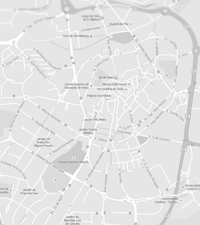 1 Mapa de Intervenções O Festival de Street Art de Viseu marcou vários pontos da cidade AKA Corleone Av.