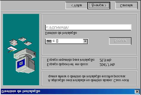 Selecione o diretório para instalação.