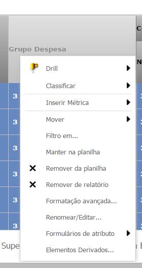 Dica Opção Formulários de atributo Essa opção pode ser acessada tanto no