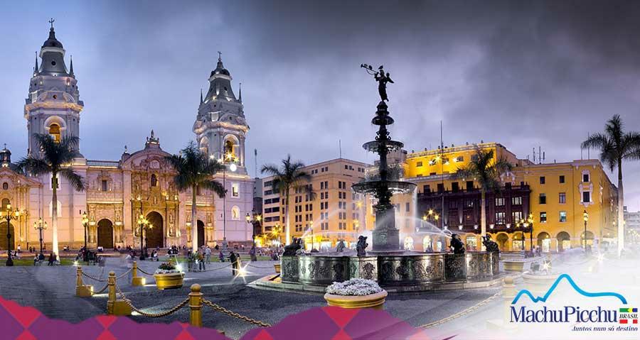 Pernoite: Lima 2 Dia - Lima City Tour Moderno e Colonial - Na manhã deste dia, por volta das 09h00, faremos um city tour pela cidade de Lima Colonial e Moderna.