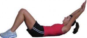 5º -- Braço estendido Continuando a série de exercícios abdominais para tornar seus músculos abdominais definidos, exercitando-se em casa, sem precisar ir à academia.