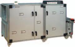 Unidades de tratamento de ar com controlo TIME Caudais de 1500 a 15000 m3/h Permutador de placas ou rotativo de velocidade variável Certificado EUROVENT Filtragem de ar exterior de alta qualidade F7