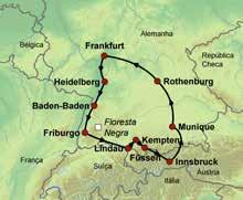 Floresta Negra & Alemanha Romântica 1 Dia / Sexta-feira Frankfurt Chegada ao aeroporto de Frankfurt e traslado ao hotel. Resto do dia livre a sua disposição.