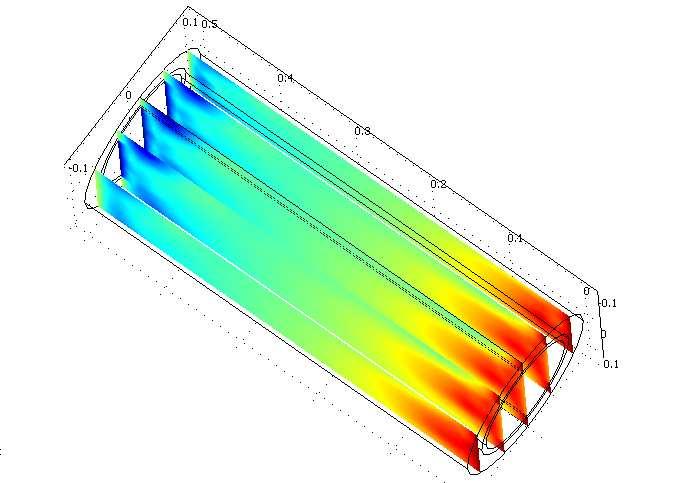 Problema proposto: Troca térmica entre álcool butílico escoando no espaço interno entrando a temperatura de 350 K e saindo a 333.