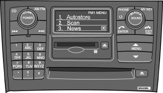 Sistema Interactivo (Infotainment) Funções do rádio Escolha LOCAL, DISTANT ou OFF e carregue em ENTER.