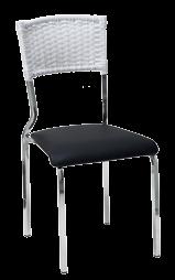 : 80L x 75a x 80p Cadeira em Alumínio com assento