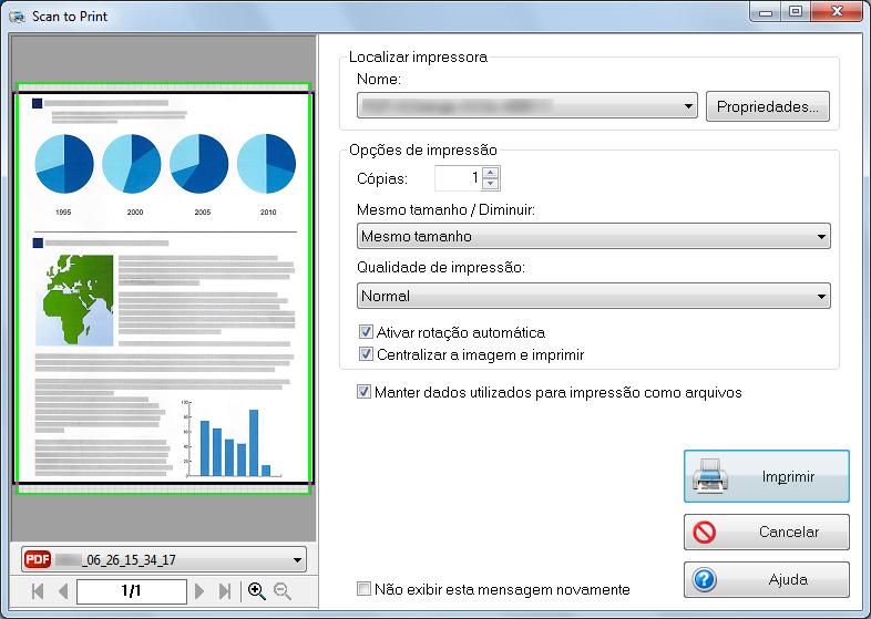 Usando o ScanSnap com o Quick menu (Windows) 4. Verifique a imagem digitalizada na janela de visualização.