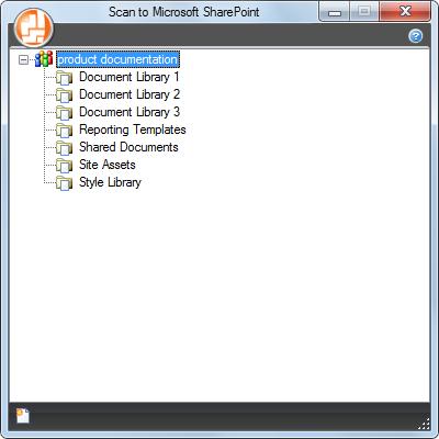 Usando o ScanSnap com o Quick menu (Windows) 3. Clique o ícone [Scan to SharePoint]. O Scan to Microsoft SharePoint será aberto. 4.